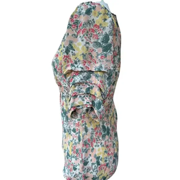 COMPTOIR DES COTONNIERS Silk Floral Blouse in Size 38 (8) - Picture 3 of 9